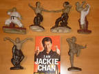 Jackie Chan Autobiography + 6 Kung Fu China Statues!!