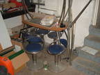 Chrome stools, nice condition (see photo)