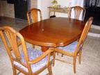 DINING TABLE & 6 Chairs,  Beautiful Cherry wood, ....