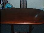 Mahogany Dining Table and 4 Chairs