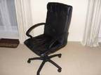 Black Leather Excutive Computer Chair. Swivel and Tilt, ....